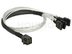 SAS MINI HD SFF 8643(M)->4X SATA 7 PIN(F) CABLE 50CM DELOCK