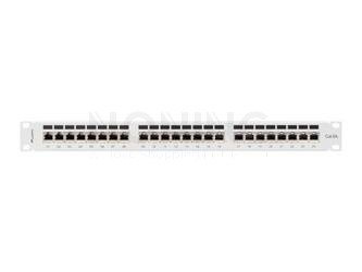Patch Panel 24 Port 1u 19” Kat.6a Ekranowany Szary Lanberg