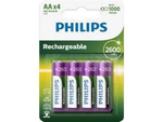 RECHARGEABLE BATTERIES PHILIPS NIMH HR06 AA (BLISTER OF 4)