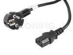 Kabel Zasilający Cee 7/7->Iec 320 C13 10m Vde Czarny Lanberg
