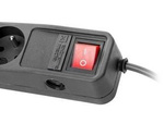 SURGE PROTECTOR NATEC EXTREME MEDIA  SP5 1.5M BLACK