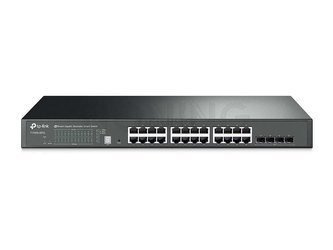 T1700G-28TQ Gigabitowy, stackowalny przełącznik smart L2+ JetStream, 24 porty GB i 4 sloty SFP/SFP+ 10G*