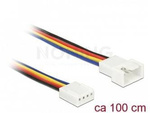 Przedłużacz 4 Pin Wentylator M/F 100cm Delock