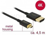 HDMI-A (M) -> HDMI-D (M) 2.0 CABLE 4K 60HZ 3D BLACK SLIM PREMIUM DELOCK