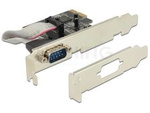 KARTA PCI EXPRESS CARD->COM 9PIN + ŚLEDŹ LOW PROFILE DELOCK