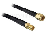 DELOCK ANTENNA CABLE RP-SMA PLUG > RP-SMA JACK CFD200 10 M LOW LOSS