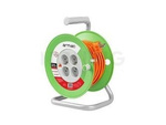CABLE EXTENSION REEL 20M, 4X2P+Z, 10A, 2300W, 3X1MM H05VV-F WIRE