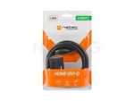 HDMI(M)->DVI-D(M)(18+1) CABLE 3M BLACK SINGLE LINK GOLD NATEC EXTREME MEDIA (BLISTER)