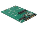 Adapter Sata 22pin(M)->M.2 Ngff Key B 67pin + Msata Combo Delock