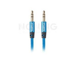 Kabel Audio Minijack 3.5mm M/M 3 Pin 1m Niebieski Premium Lanberg