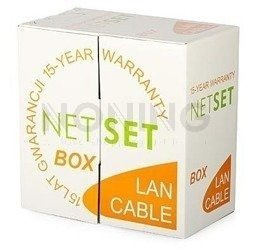 CAT 5e UTP Cable: NETSET BOX U/UTP 5e (outdoor - gel-filled, black) [305m]