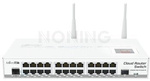CRS125-24G-1S-2HnD-IN 24x Gigabit Ethernet layer 3 Smart Switch, 1x SFP cage, LCD, 802.11b/g/n Dual Chain wireless, 600MHz CPU, 128MB RAM, Metal desktop case, RouterOS L5