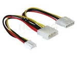 DELOCK Y-CABLE POWER MOLEX 4PIN MALE > MOLEX 4PIN FEMALE + 31 FDD