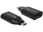 ADAPTER USB TYPE-C(M)-DISPLAYPORT(F) 4K 60MHZ BLACK DELOCK