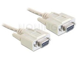 CABLE SERIAL NULL MODEM 9 PIN FEMALE / FEMALE 5 M DELOCK