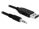 Kabel Usb-A 2.0(M)->Serial Ttl 3.5mm Jack 5v 1.8m Czarny Delock