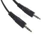 MINIJACK 3.5MM M/M 3 PIN CABLE 1.2M BLACK GEMBIRD
