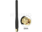 ANTENNA DELOCK 2.5 DBI SMA  ISM 433 MHZ OMNIDIRECTIONAL FLEXIBLE RUBBER BLACK