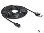 Kabel Usb Micro(M)->Usb-A(M) 2.0 5m Easy-Usb Czarny Delock