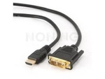 Kabel Hdmi(M)->Dvi-D(M)(18+1) 10m Czarny Single Link Pozłacane Styki Gembird