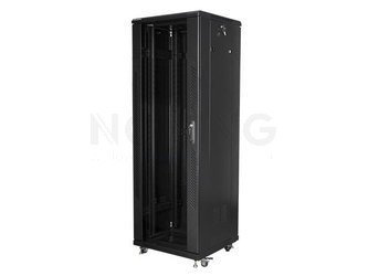 Szafa Instalacyjna Rack Stojąca 19" 37u 600x600 Czarna Lanberg (Flat Pack)