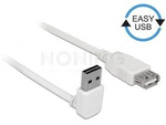 CABLE USB AM-AM 2.0 2M WHITE ANGLED USB-A EASY-USB DELOCK