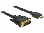 DVI-D(M)(18+1)->HDMI(M) V1.2 CABLE 2M BLACK SINGLE LINK DELOCK
