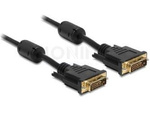 Kabel Dvi-D(M)(24+1)->Dvi-D(M)(24+1) 1m Czarny Dual Link Ferryt Delock