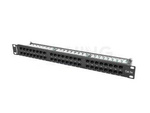 Patch Panel 48 Port 1u Kat.5e Czarny Lanberg
