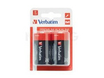BATTERIES ALKALINE VERBATIM LR20 (2PCS BLISTER)