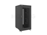 SZAFA INSTALACYJNA RACK STOJĄCA 19" 27U 800X1000 CZARNA DRZWI PERFOROWANE LANBERG (FLAT PACK)