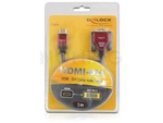 Kabel Hdmi(M)->Dvi-D(M)(18+1) 3m Czarny Dual Link Pozłacane Styki Delock