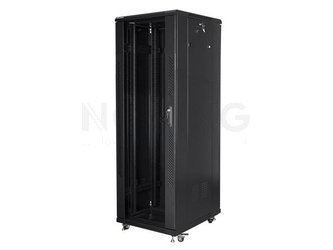 Szafa Instalacyjna Rack Stojąca 19" 37u 600x800 Czarna Lanberg (Flat Pack)