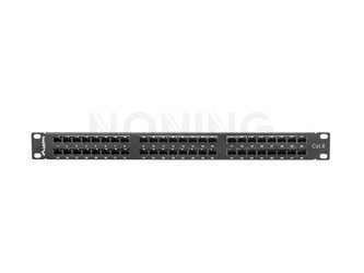 PATCH PANEL 48 PORT 1U CAT.6 BLACK LANBERG
