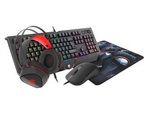 GAMING COMBO SET 4IN1 GENESIS COBALT 330 KEYBOARD + MOUSE + HEADPHONES + MOUSEPAD, HU LAYOUT
