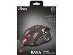 MYSZ DLA GRACZY TRUST GXT 108 RAVA 2000DPI PODŚWIETLENIE CZARNA GAMINGOWA