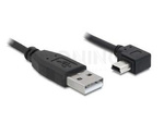 USB MINI-B(M) ANGLED RIGHT->USB-A(M) 2.0 CABLE 0.5M BLACK (CANON) DELOCK