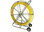 Fibre optic cable duct rodder 300m, 13mm (fibreglass + stand)