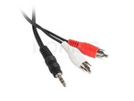 Kabel Audio Minijack 3.5mm(M) 3 Pin->2x Rca (Chinch)(M) 5m Natec Extreme Media (Blister)