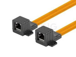 RJ45 INLINE COUPLER SLIM WINDOW 17CM LANBERG