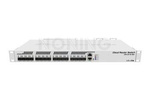 CRS317-1G-16S+RM Smart Switch, 1 x Gigabit LAN, 16 x SFP+ cages, Dual Core 800MHz CPU, 1GB RAM, 1U rackmount passive cooling case, Dual Power Supplies