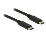 Kabel Usb-C M/M 2.0 0.5m Czarny Delock