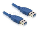 USB-A M/M 3.0 CABLE 1M BLUE DELOCK