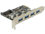 PCI EXPRESS CARD > 4 X USB 3.0 DELOCK