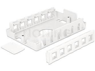 Moduł Keystone Puszka Montażowa Naścienna 12 Portów Delock