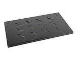 19" FIXED SHELF 1U/465X300MM MAX LOAD CAPACITY UP TO 120KG BLACK LANBERG