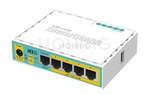 hEX PoE lite 5xEthernet with PoE output for four ports, USB, 650MHz CPU, 64MB RAM, RouterOS L4