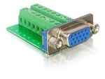 DELOCK ADAPTER VGA FEMALE > TERMINAL BLOCK 16PIN