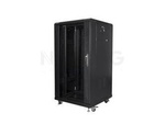 Szafa Instalacyjna Rack Stojąca 19" 22u 600x600 Czarna Lanberg (Flat Pack)