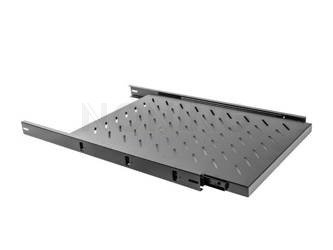 Wysuwana Półka Do Szaf 19" 1000mm Czarna Lanberg (1u/465x750mm Udźwig Do 60kg, Montaż 4 Punktowy)